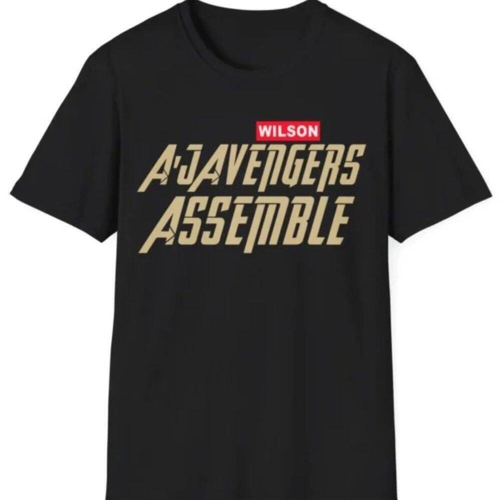 Wilson Ajavengers Assemble Funny Sports Crossover Hero Graphic T-Shirt